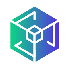 hexagon Gradient icon