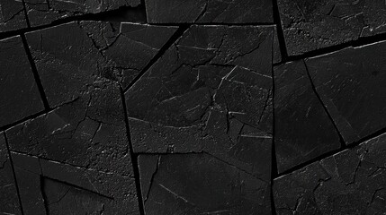 Abstract Dark Gray Cracked Stone Texture Background Grunge Design Element