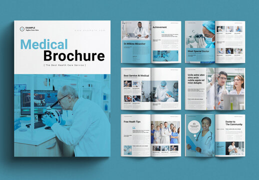 Medical Brochure Template Design Layout