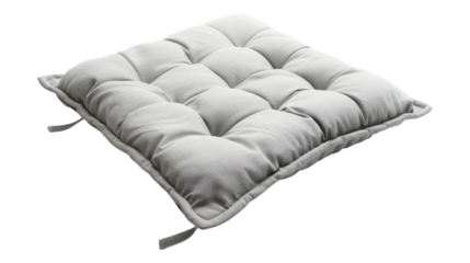 Cozy cushion inviting relaxation on a sunny afternoon transparent background