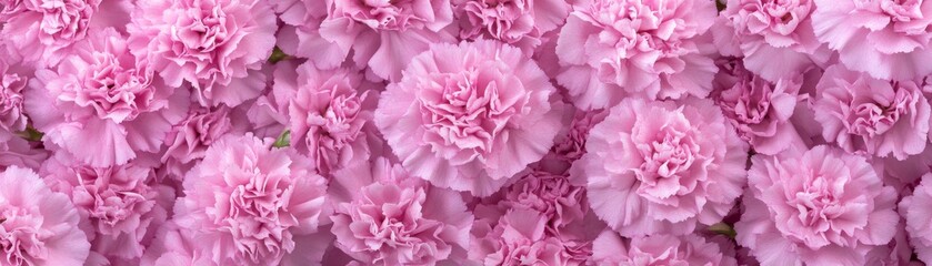 Fototapeta premium Dreamy pink flowers background, a soft and romantic floral display delicate
