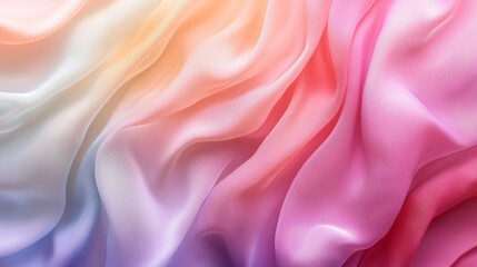 Obraz premium A colorful piece of fabric with a pink and white stripe