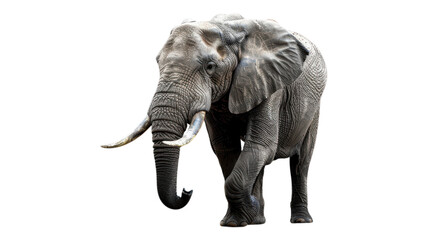 Obraz premium A Majestic Elephant Isolated on a Transparent Background Perfect for Educational and Informative Graphics About Wildlife Conservation and Nature transparent background