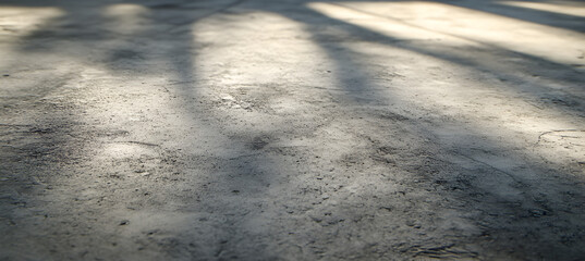 Sun Dappled Sand: A close-up photo of sand, illuminated by the dappled sunlight filtering through leaves, creating an abstract pattern of light and shadow.  