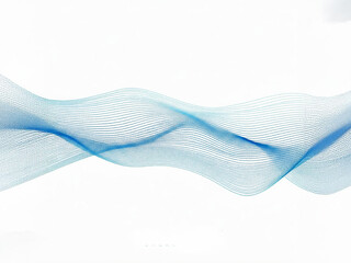 Abstract blue wave with a soft, flowing texture creates a dynamic and ethereal background