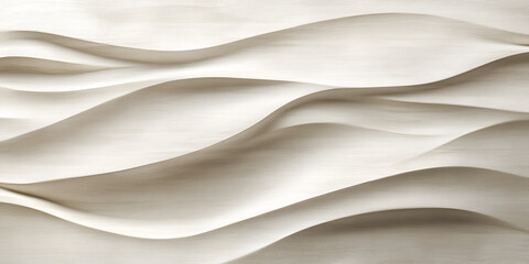 Sculptural Waves: Textured Cream Abstract Background 