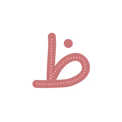 Hand-drawn illustration of Hijaiyah letters 