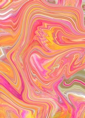 Swirly colorful paint pattern for wallpaper and Drawing background 