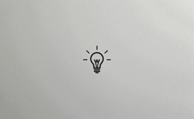 A simple line drawing of a light bulb on a plain background, symbolizing ideas, innovation, and inspiration.