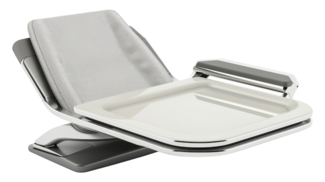 Relaxing lounge chair with modern design and adjustable features transparent background