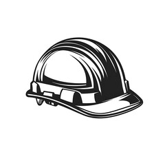 Fototapeta premium Vintage safety hard hat graphic.
