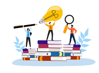 business man and education business people teamwor for upgrade  team knowledge