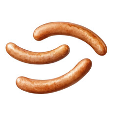 sausages isolated on white transparent background