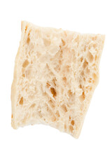 slice of bread french baguette on a white png transparent background