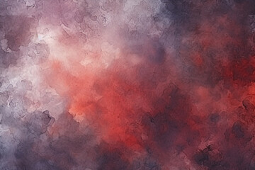 Fototapeta premium A mesmerizing display of swirling red haze enveloping the atmosphere abstract watercolor background texture