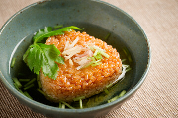 焼きおにぎり茶漬け