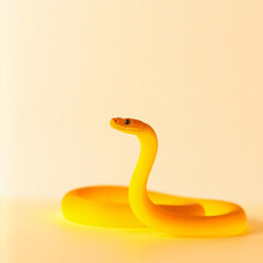 Fototapeta premium Bright Neon Snake. Year Of The Sanke. Colorful