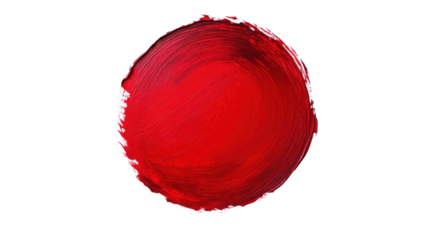 Abstract paint circle transparent background