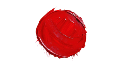 Abstract paint circle transparent background