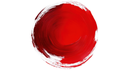 Abstract paint circle transparent background