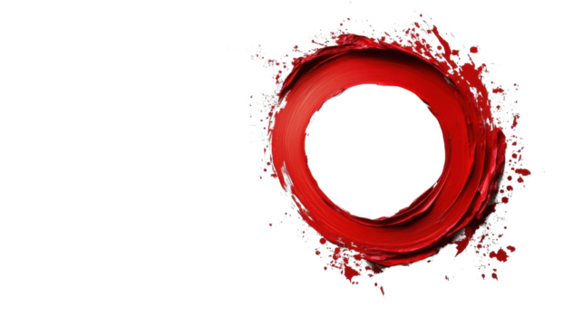 Abstract paint circle transparent background - Powered by Adobe