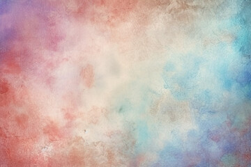 Fototapeta premium Dreamy art piece depicts abstract waves blending warm oranges with cool purples, symbolizing Watercolor background featuring soft, pastel colors blending together seamlessly, watercolor, background