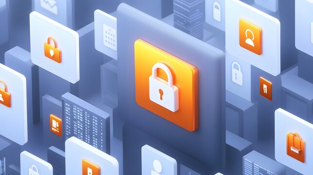 Enhancing digital security measures online platforms graphic design virtual environment abstract viewpoint data protection concepts