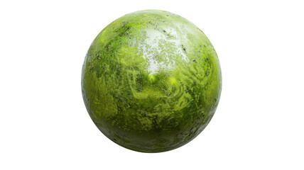 Fresh Green Coconut Isolated on a White Background for Healthy Lifestyle and Tropical Beverage Promotions transparent background