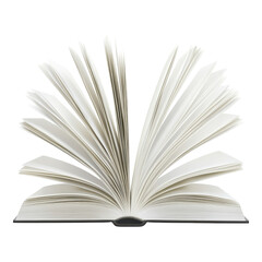 Open Book Illustration with Glowing Pages on transparent PNG background.