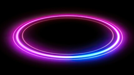 Abstract energy vortex glowing in neon colors, symbolizing futuristic science innovation. Copy space.