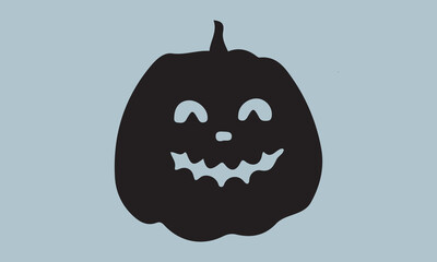 pumpkin fall Halloween silhouette vector illustration-pumpkin fall T-shirt design, Vector typography for posters, stickers, Cutting Cricut and Silhouette,  file, banner, card Templet, flyer and