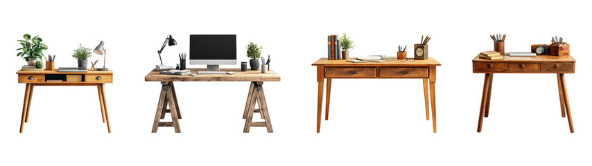 collection table  isolated on transparent background