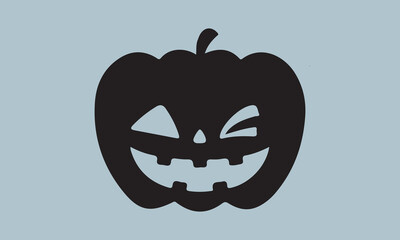 pumpkin fall Halloween silhouette vector illustration-pumpkin fall T-shirt design, Vector typography for posters, stickers, Cutting Cricut and Silhouette,  file, banner, card Templet, flyer and