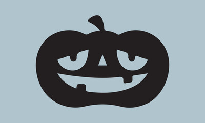 pumpkin fall Halloween silhouette vector illustration-pumpkin fall T-shirt design, Vector typography for posters, stickers, Cutting Cricut and Silhouette,  file, banner, card Templet, flyer and