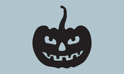 pumpkin fall Halloween silhouette vector illustration-pumpkin fall T-shirt design, Vector typography for posters, stickers, Cutting Cricut and Silhouette,  file, banner, card Templet, flyer and