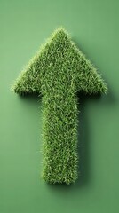 Grass Arrow Symbol of Growth and Success