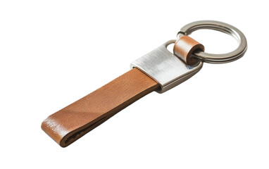 Minimalist Keychain on transparent background PNG.