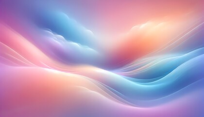 Obraz premium Dreamy glowing clouds blending softly, with vibrant colors, perfect for background and wallpaper