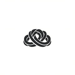 Abstract knot design resembling a cloud shape.
