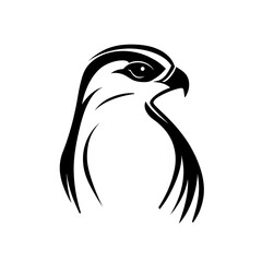 Fototapeta premium Stylized illustration of a bird's head.