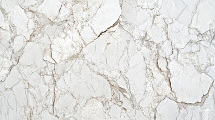 Fototapeta premium White Marble Texture Background with Gray Veins, Ideal for Design Cover or Banner, Featuring Central Empty Area and Copy Space