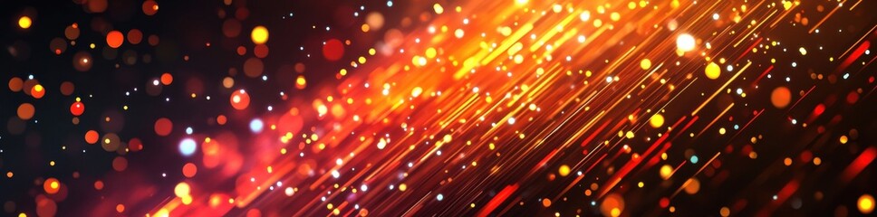 Fototapeta premium Abstract blurred background with vibrant light stripes on a dark gradient backdrop 