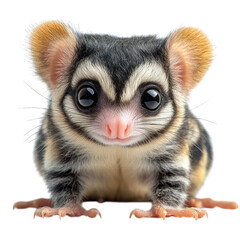 Fototapeta premium A cute, cartoonish creature with large eyes and soft fur.
