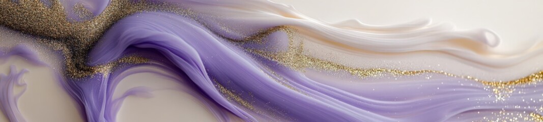Elegant Abstract Swirl of Sand Particles with Glittery Effects on Gradient Background