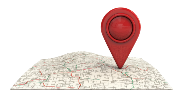 Location pin transparent background