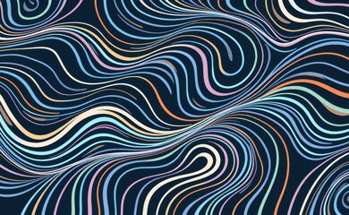 An abstract, intricate network of lines and shapes, creating a mesmerizing and dynamic visual pattern.