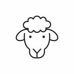 Sheep Farm Animal Agriculture Livestock icon vector sign