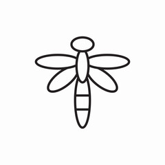 Dragonfly Nature Insect Wildlife Control icon vector sign