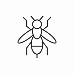 House Fly Insect Pest Control icon vector sign