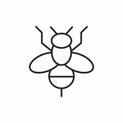 Honey Bee Nature Insect Wildlife icon vector sign